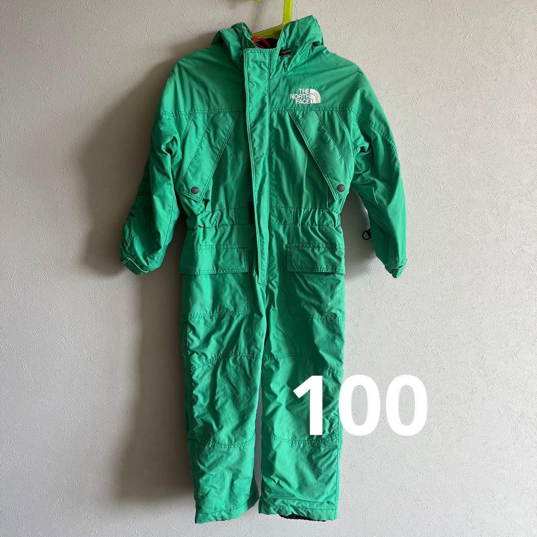 The North Face 子ども用スキーウェア 緑色