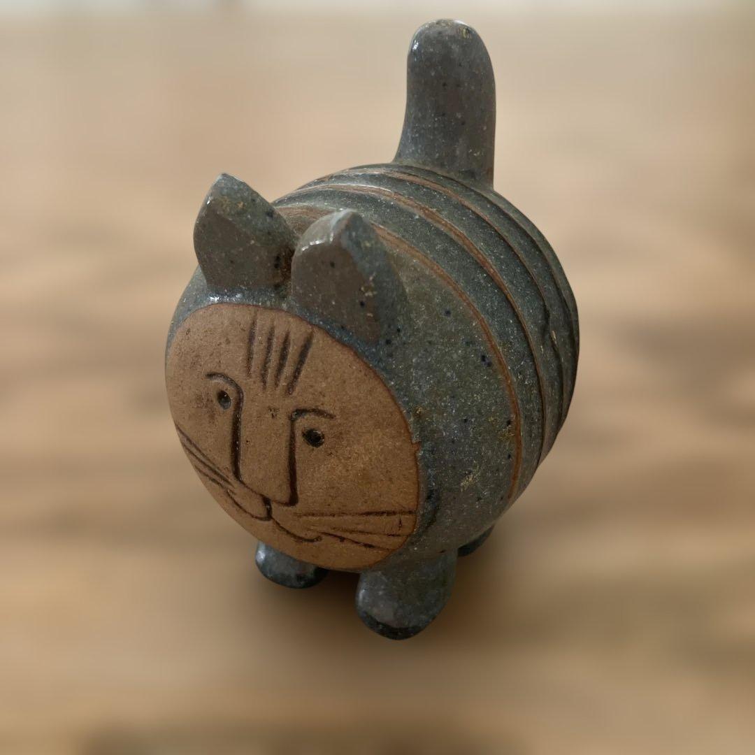 リサラーソン ネコ　メナゲリシリーズ 置物　北欧　ヴィンテージ　陶器