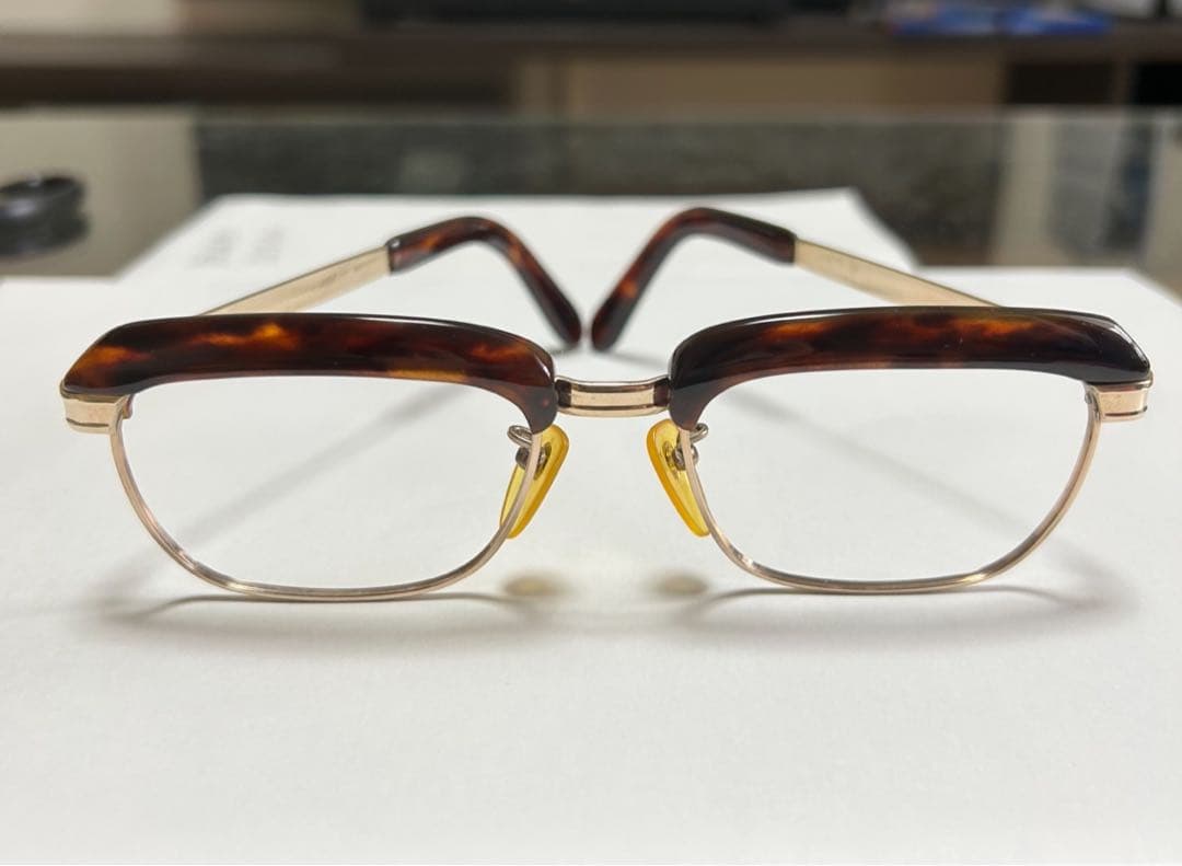 超高級！金張定価25万天然本鼈甲眼鏡 高級べっ甲豪華極上レンズ無し　フレーム