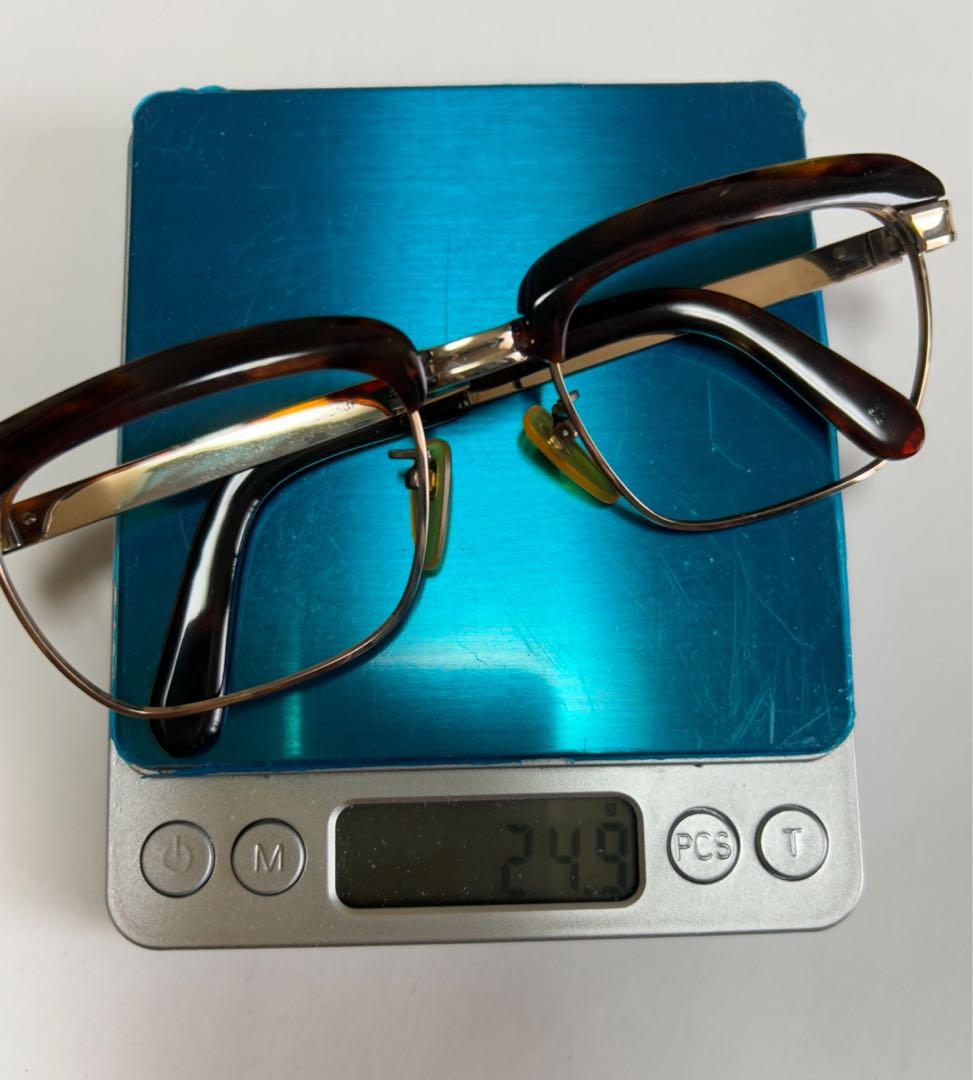 超高級！金張定価25万天然本鼈甲眼鏡 高級べっ甲豪華極上レンズ無し　フレーム