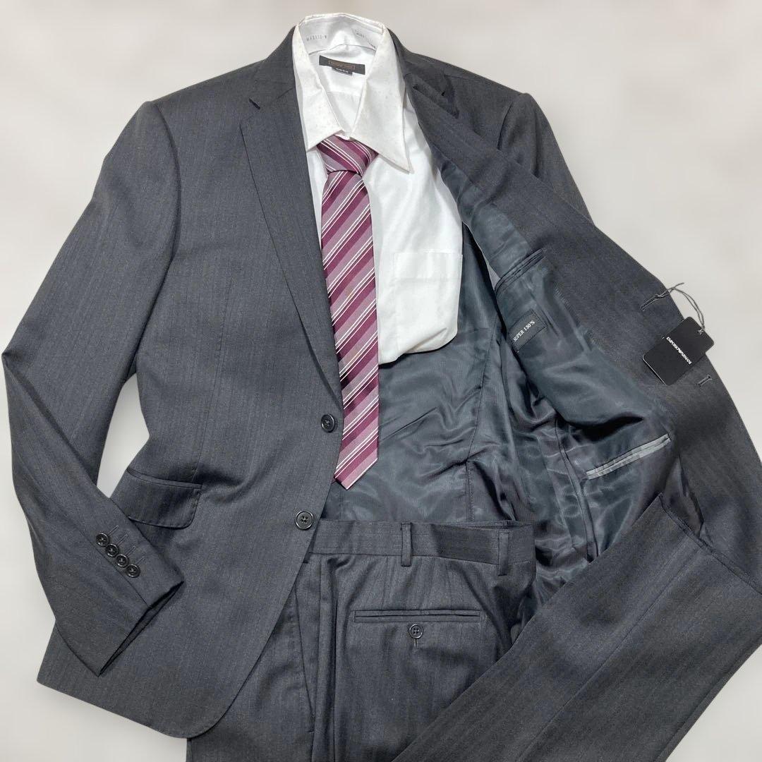 新品未使用タグ付 エンポリオアルマーニ スーツ セットアップ グレー XL相当