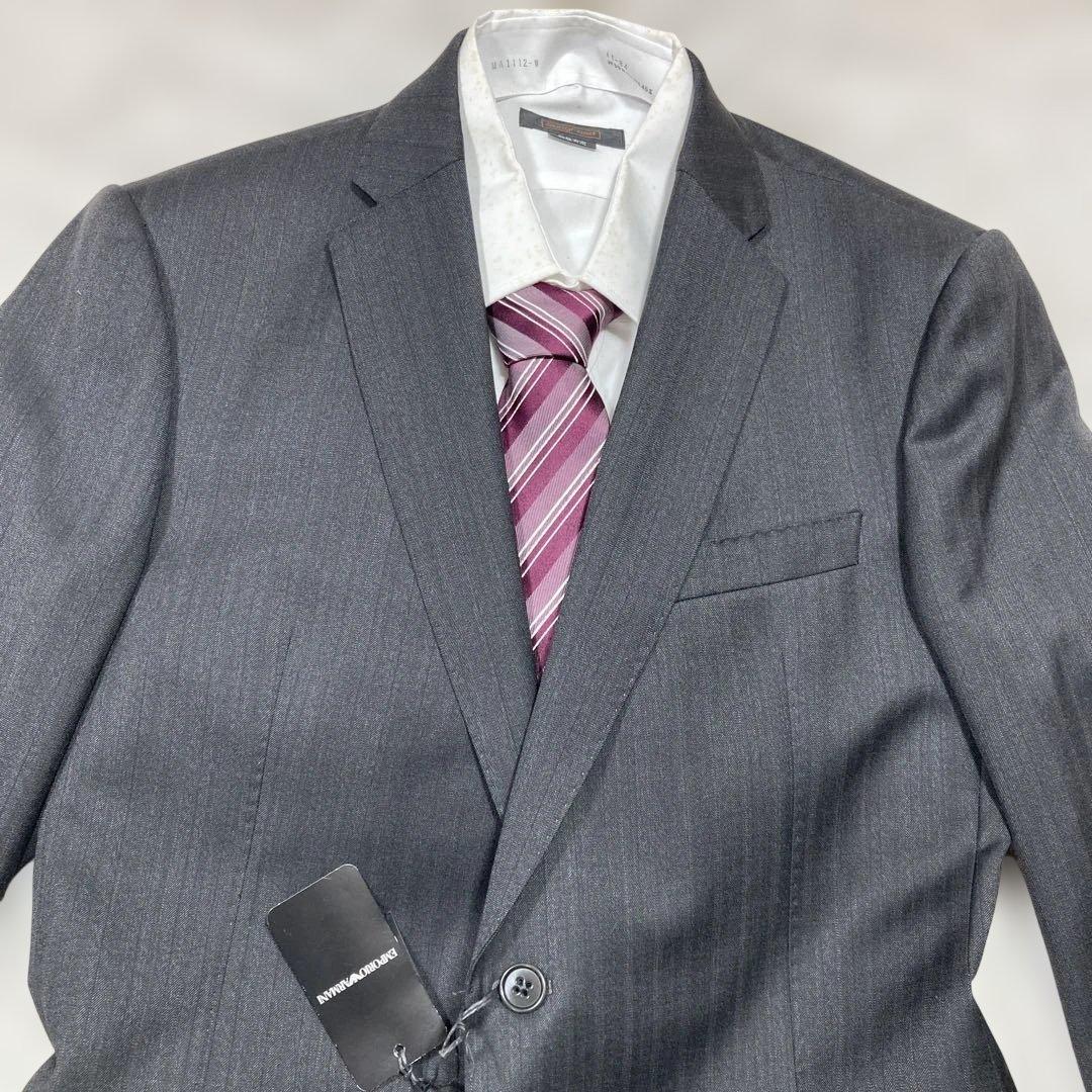 新品未使用タグ付 エンポリオアルマーニ スーツ セットアップ グレー XL相当