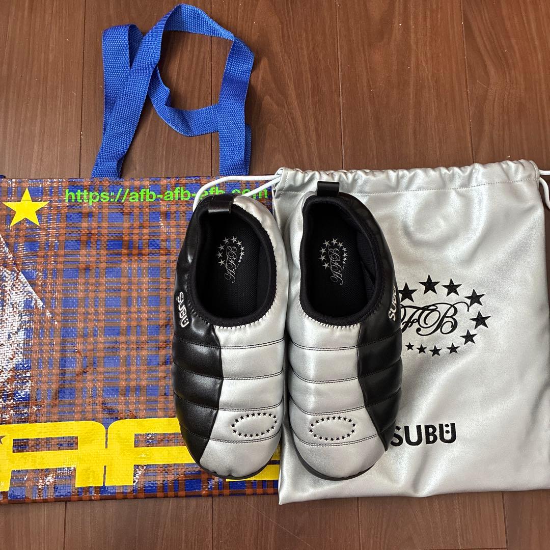 SUBU x AFB シルバー&ブラック FUTURE MULE
