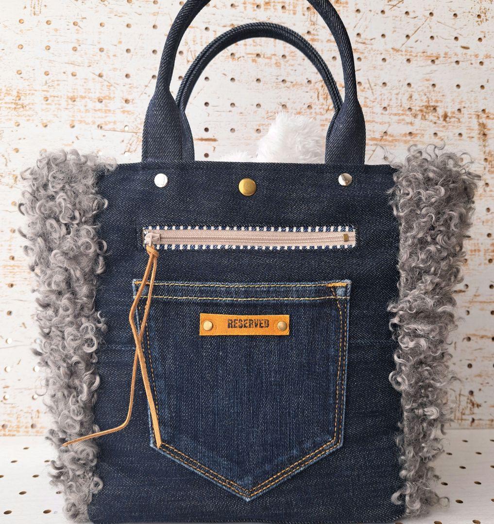 あ*こ様 コヤンイサムチョン　ルミ　デニムリメイクトートバッグ