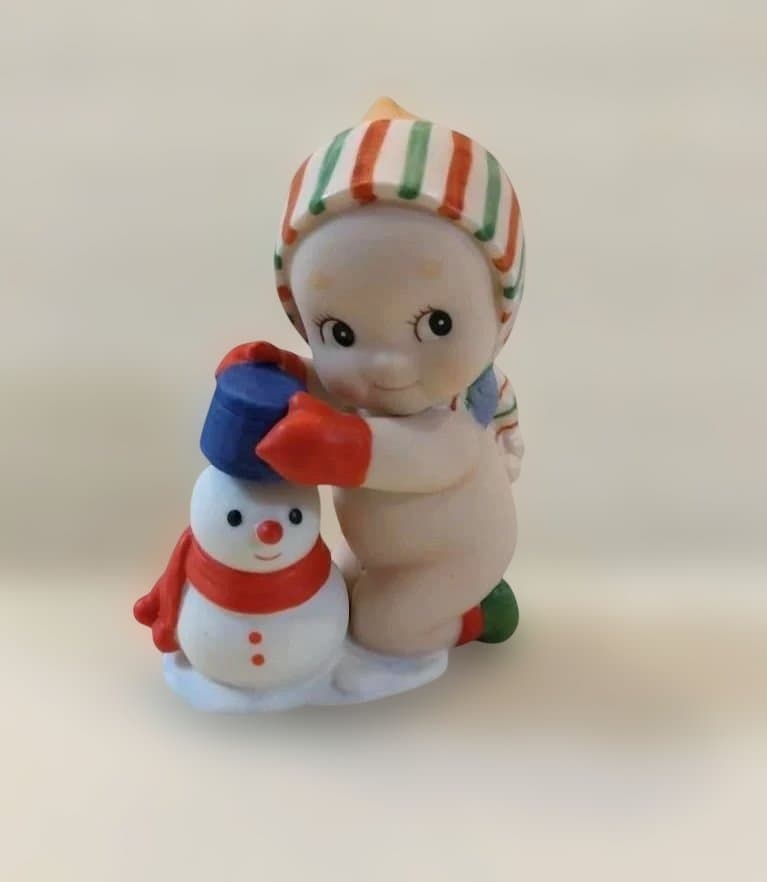 陶器 置物 ローズオニール　キユーピー　ビスクドール　3点セット