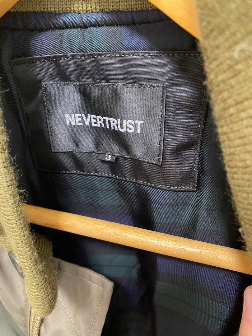 NEVERTRUST スクータージャケット　サイズ3 オリーブ