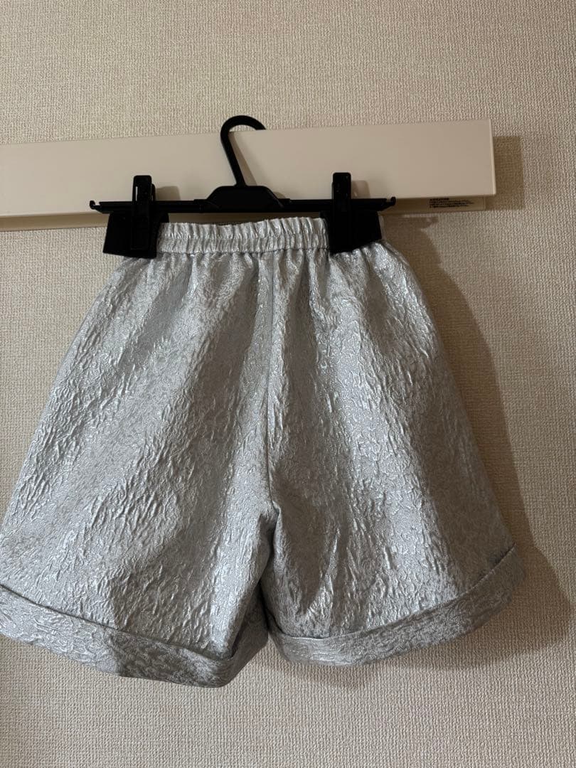 LINKABLE ジャガードショートパンツ 【シルバーS】