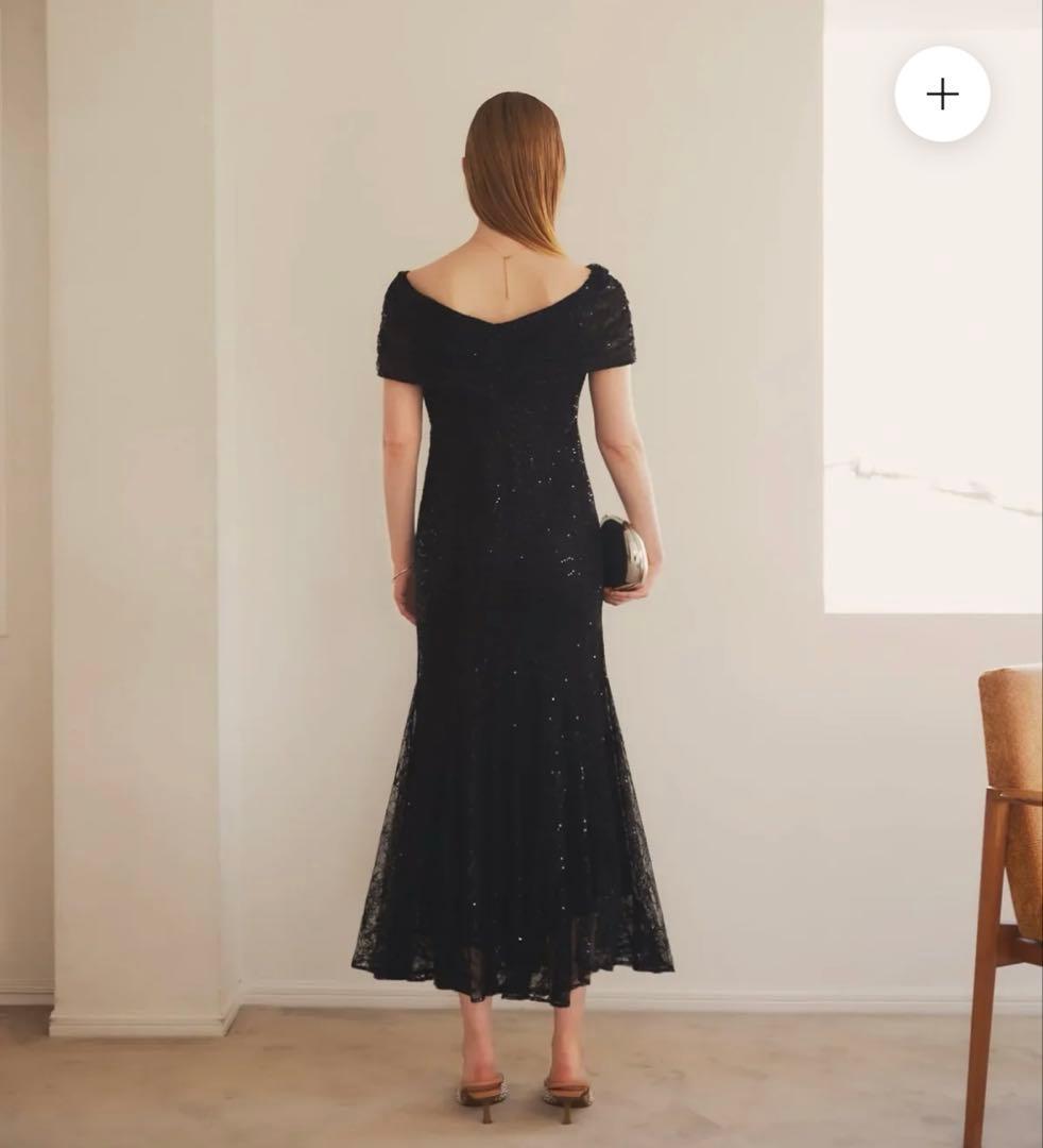 LEJA2WAYレース花柄オフショルダーマーメイドワンピースドレス結婚式同窓会