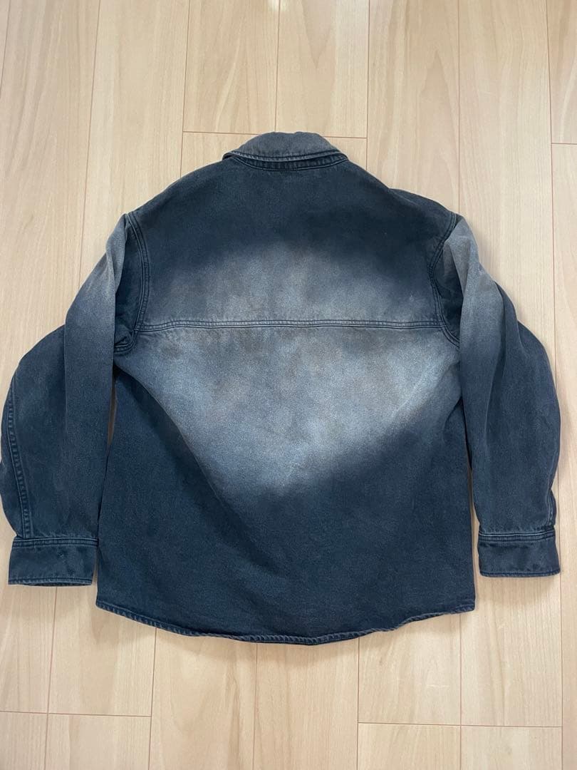 ジャケット・アウター palace SCRIPTY DENIM SHIRT SAND WASH M