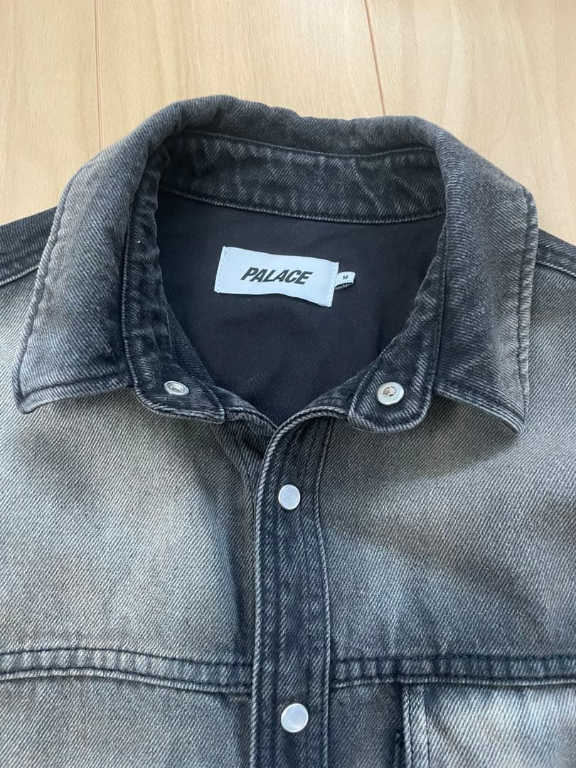 ジャケット・アウター palace SCRIPTY DENIM SHIRT SAND WASH M