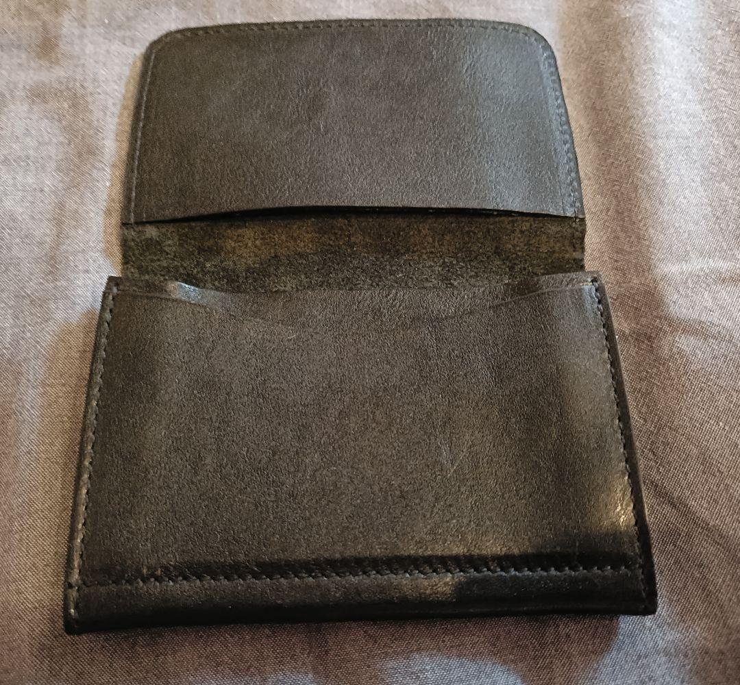 新品 イルビゾンテ 本革 レザー カードケース 名刺入れ ブラック NERO