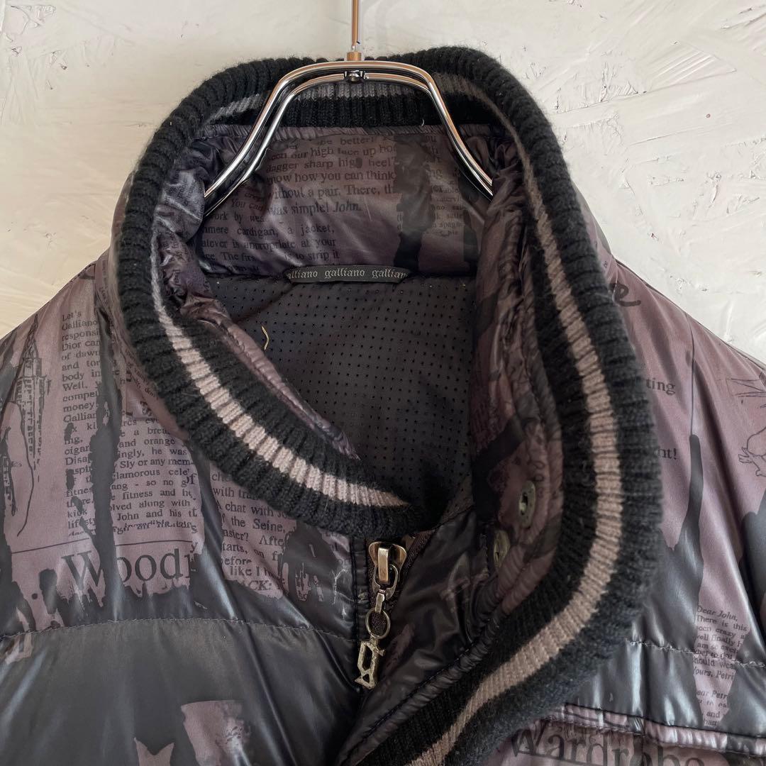 古着Vintage『John galliano』ニュースペーパーダウンジャケット