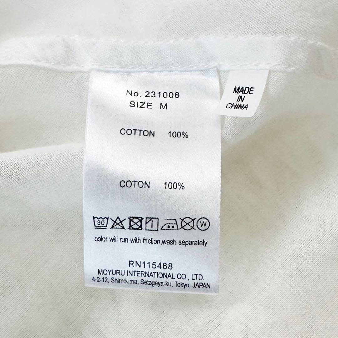 美品 モユル MOYURU シャツ チュニック アートデザイン コットン