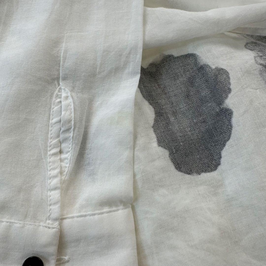 美品 モユル MOYURU シャツ チュニック アートデザイン コットン