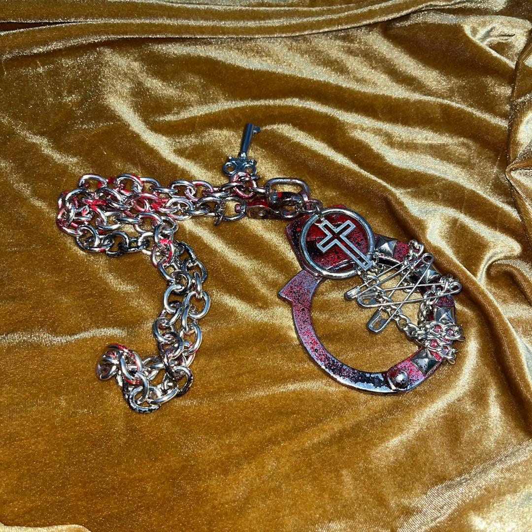 SEX POT セックスポット 手錠 ネックレス 十字架 ロック パンク