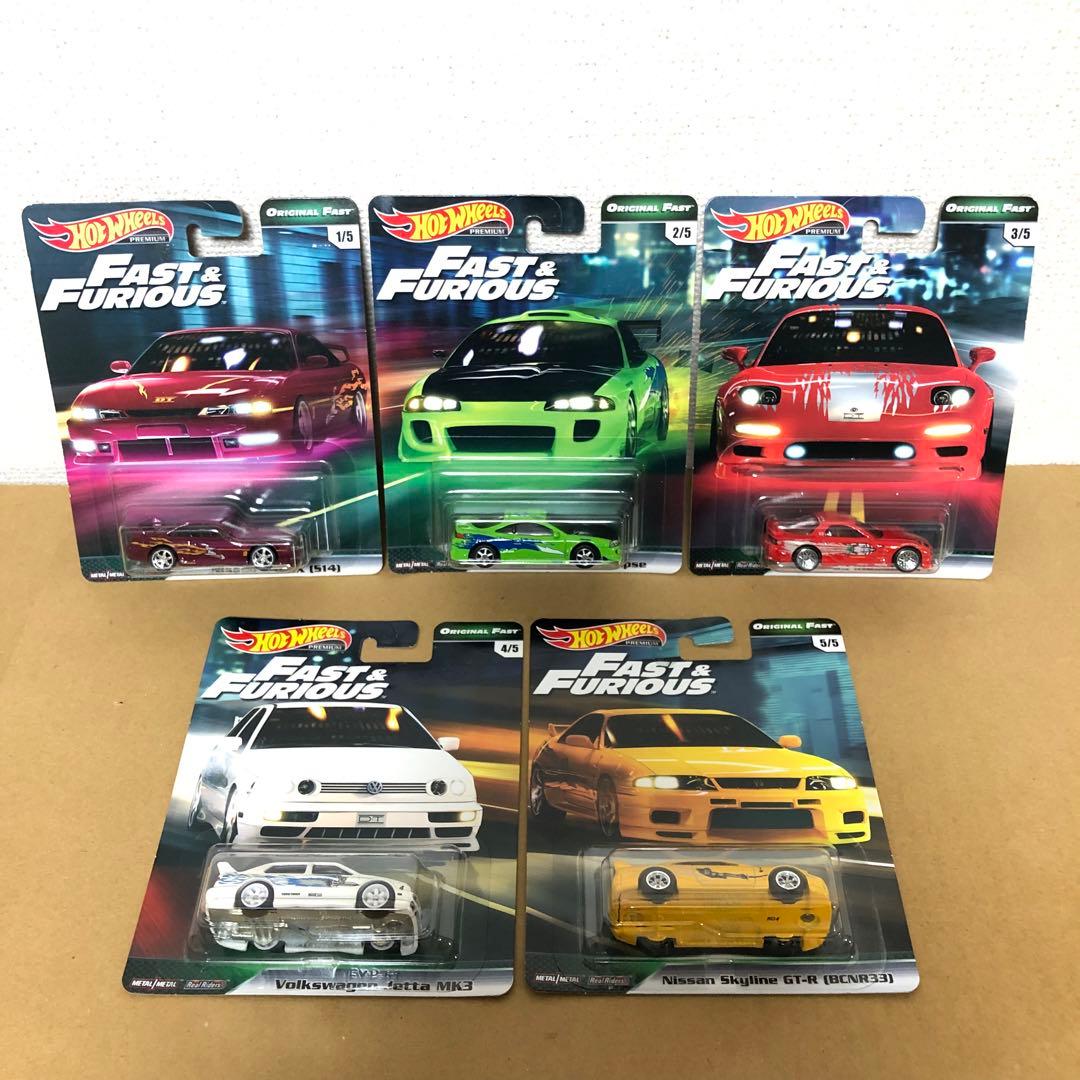 5台セット　ホットウィール　ワイルドスピード　ORIGINAL FAST