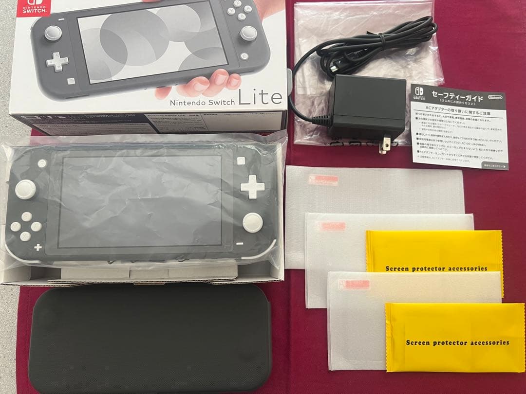 【超美品】Nintendo Switch Lite グレー 本体　ケース付き