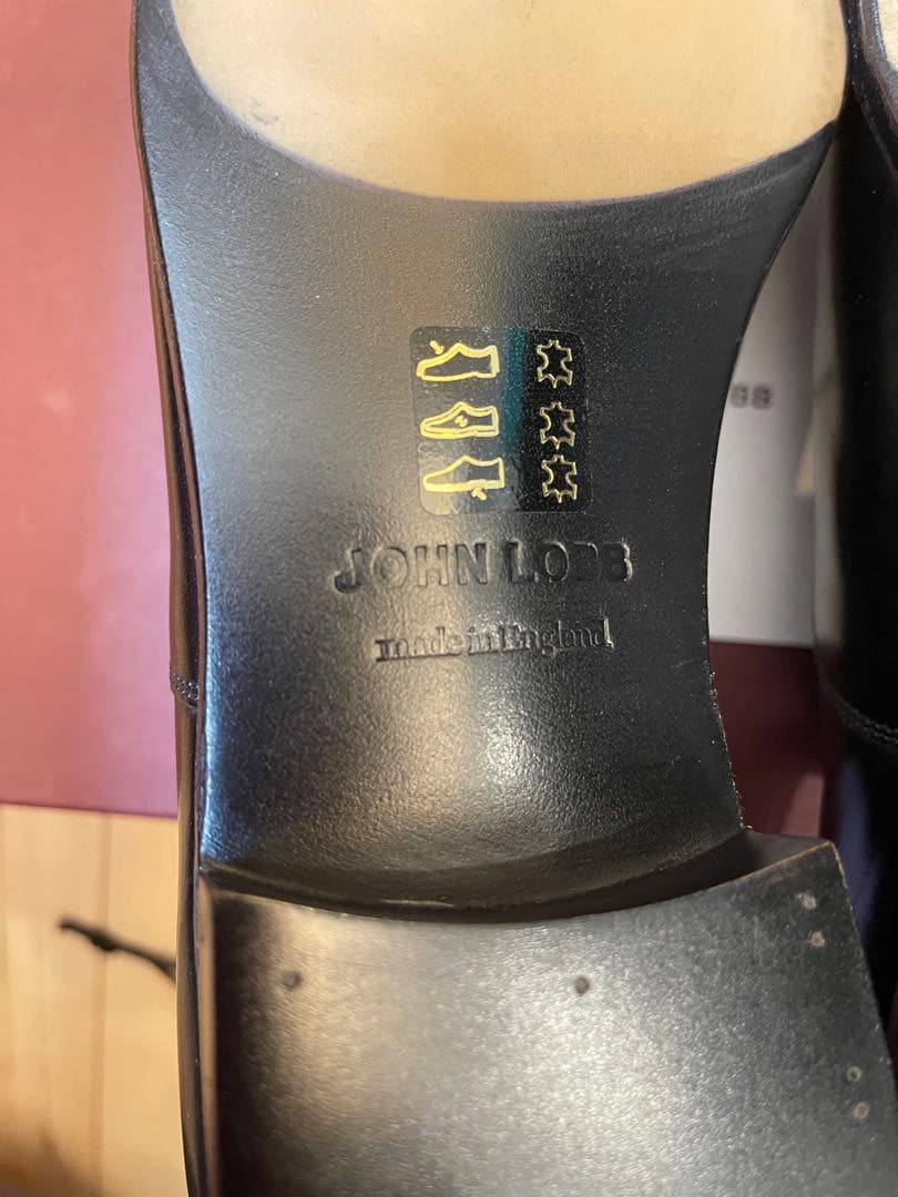 英国製新品JOHN LOBBジョンロブ フィリップ2黒色最高級ライン UK8.5