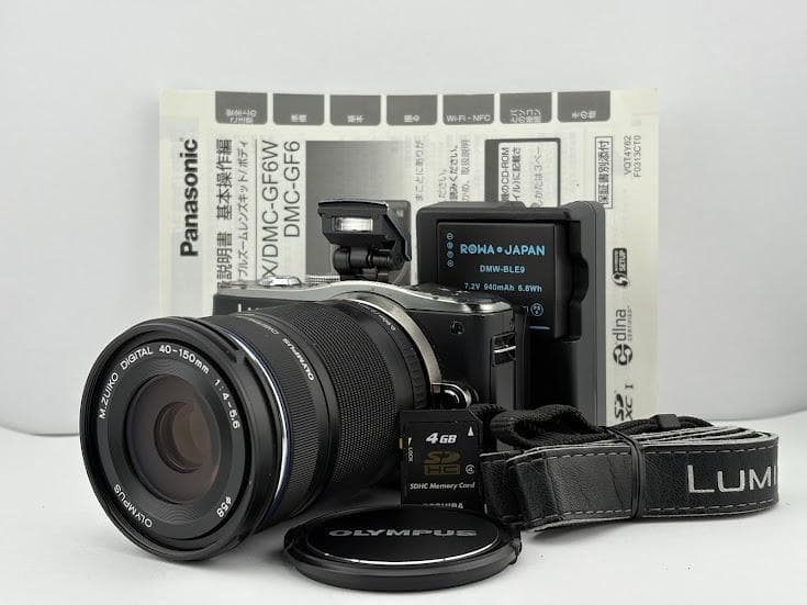 ★美品★パナソニック LUMIX DMC-GF6 ブラック/ レンズキット