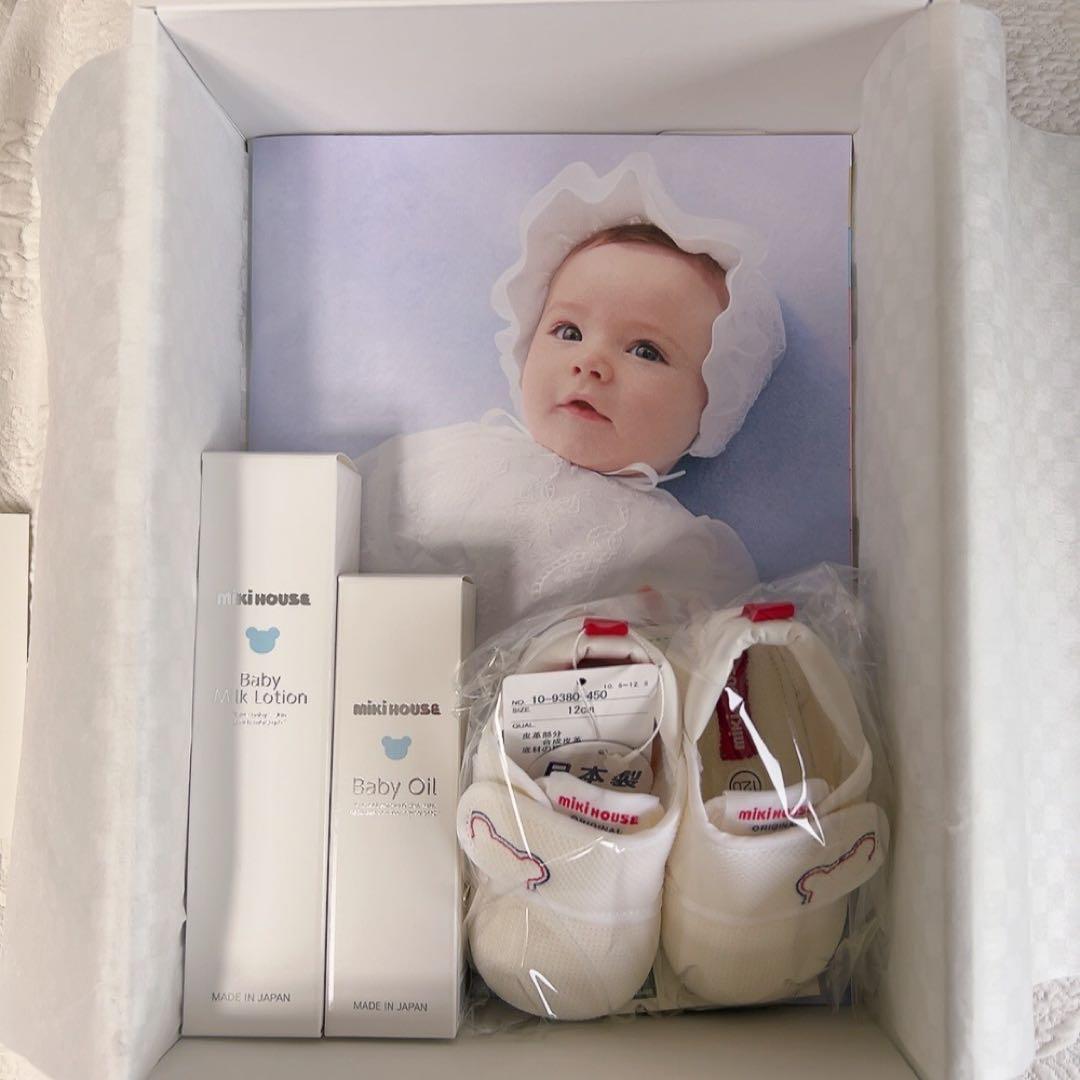 【新品未使用】　愛育病院　新生児セット　ミキハウス　7点