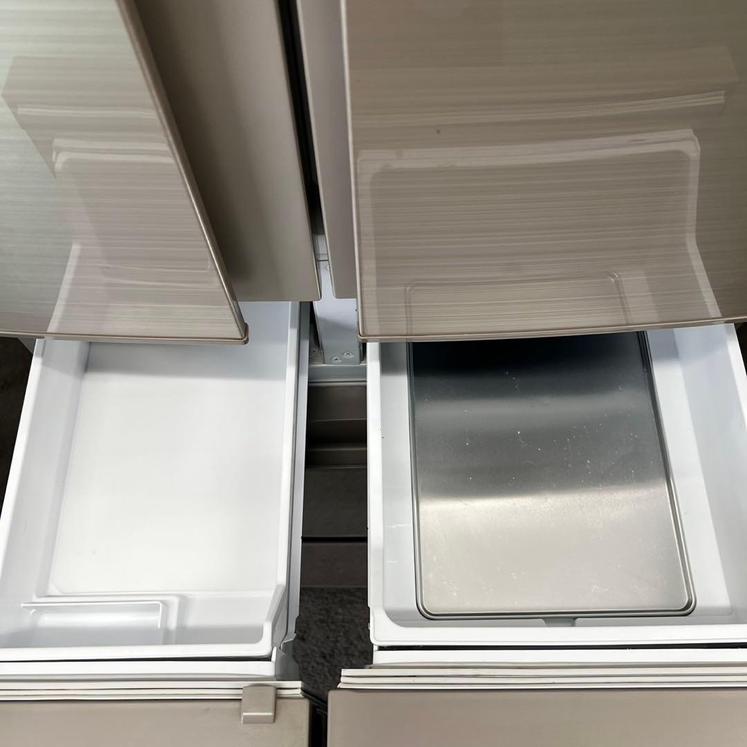 928⭕️冷蔵庫　400-500㍑　大型　三菱　フレンチ　シルバー　安い　設置無料