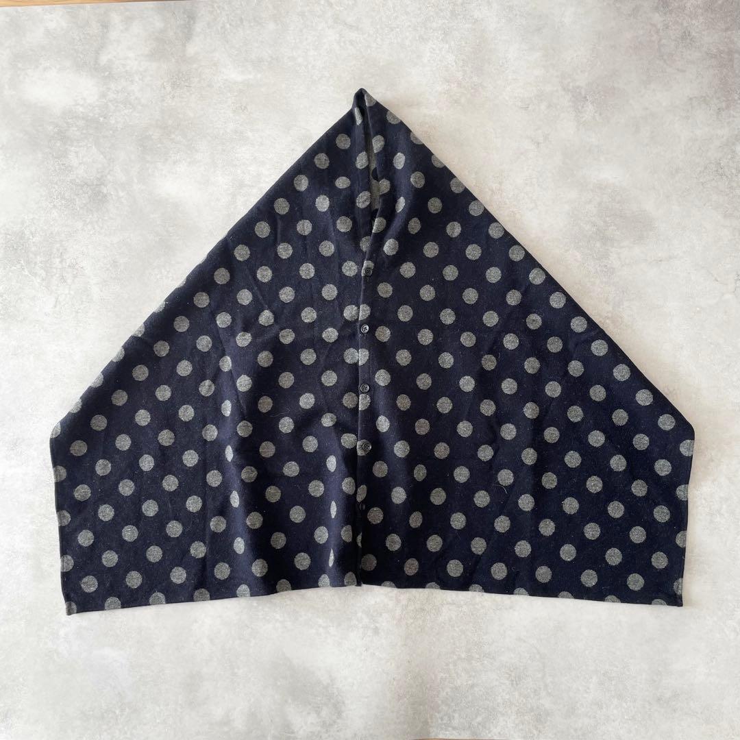 Engineered Garments ボタンショール ドット ウール