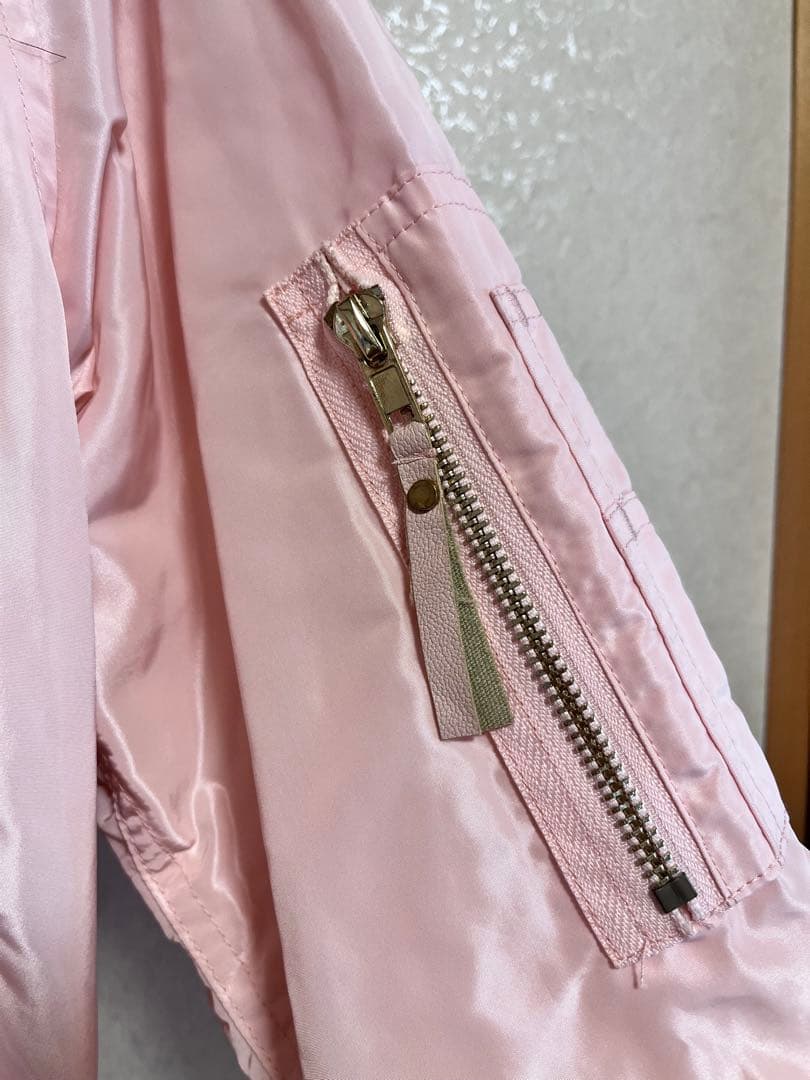 onespo ワンスポ N-2B ボリュームファージャケット　ピンク