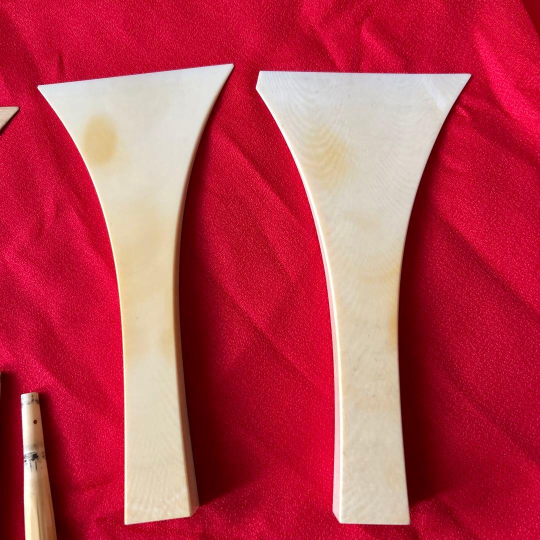 三味線バチ 7本と糸巻き2本