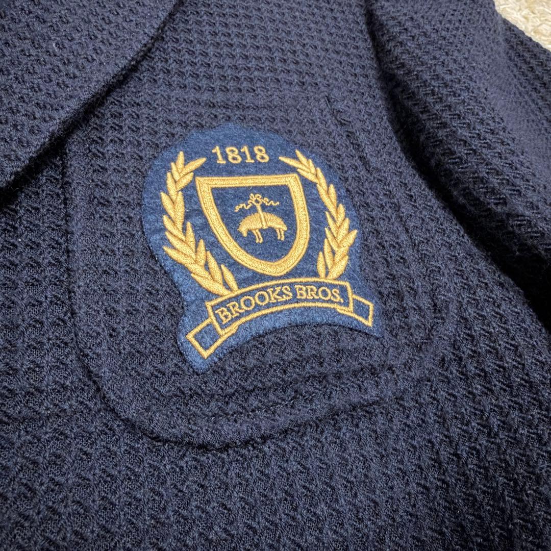 ブルックスブラザーズ　ネイビー　テーラードジャケット　アンコン　ワッペン