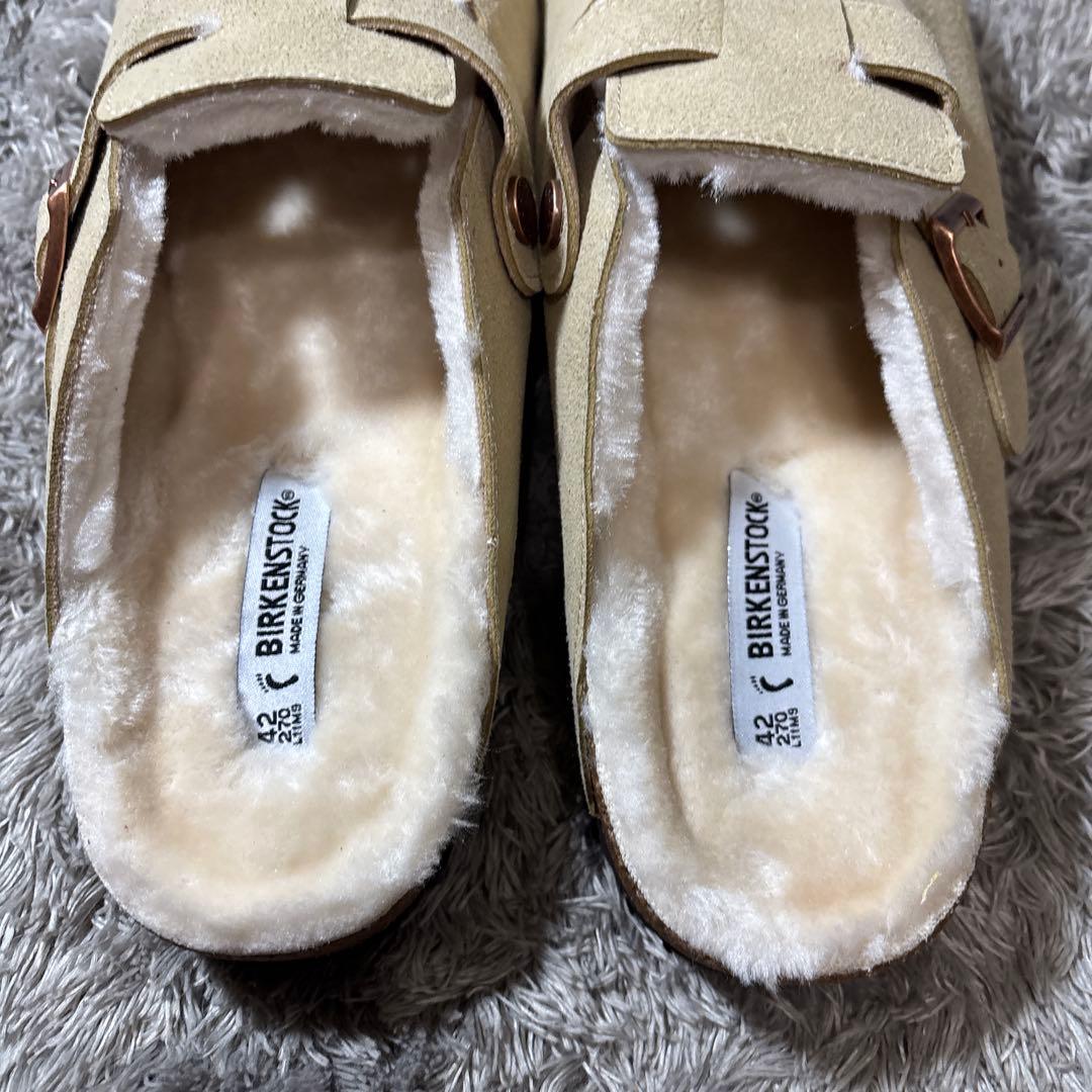 新品❣️BIRKENSTOCKビルケンシュトック ボストン ボア アイボリー 箱付