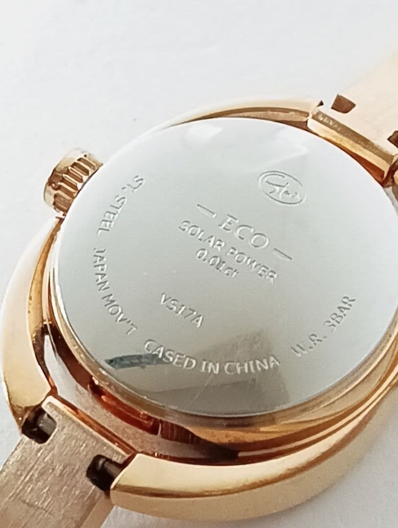 スタージュエリー　腕時計　ECO VS17A　2SW1095　ソーラー