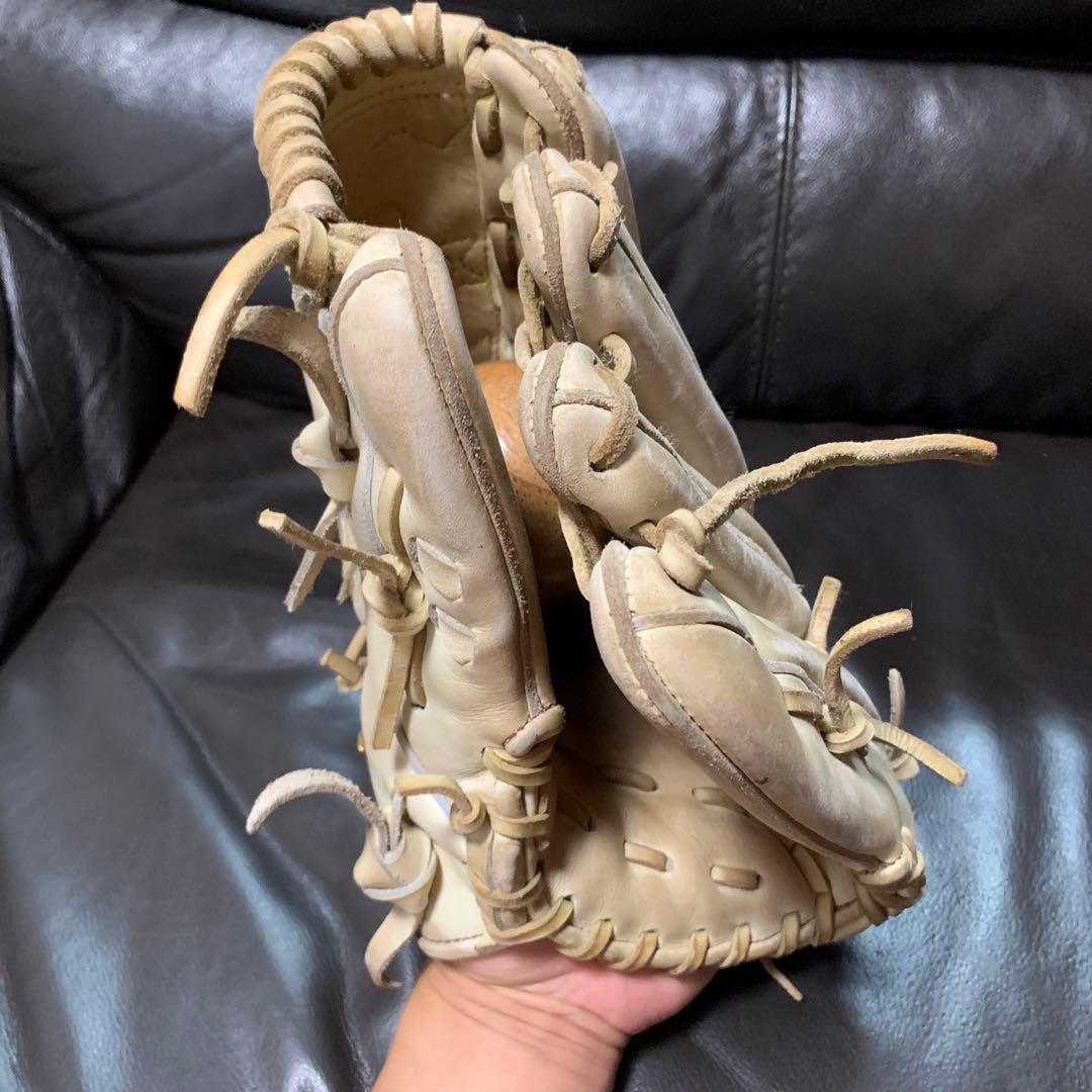 ミズノプロ 硬式投手用グローブ ブロンド　キャメル