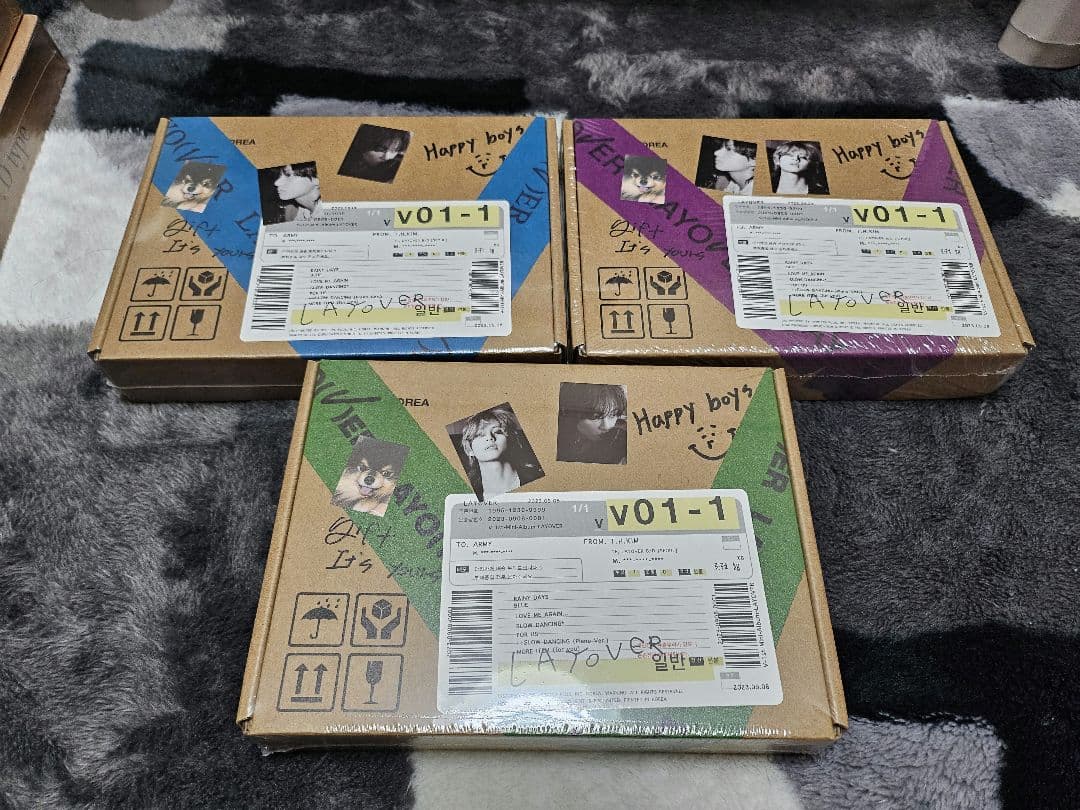 【未開封】LAYOVER V BTS 3セット　フォトカード付き