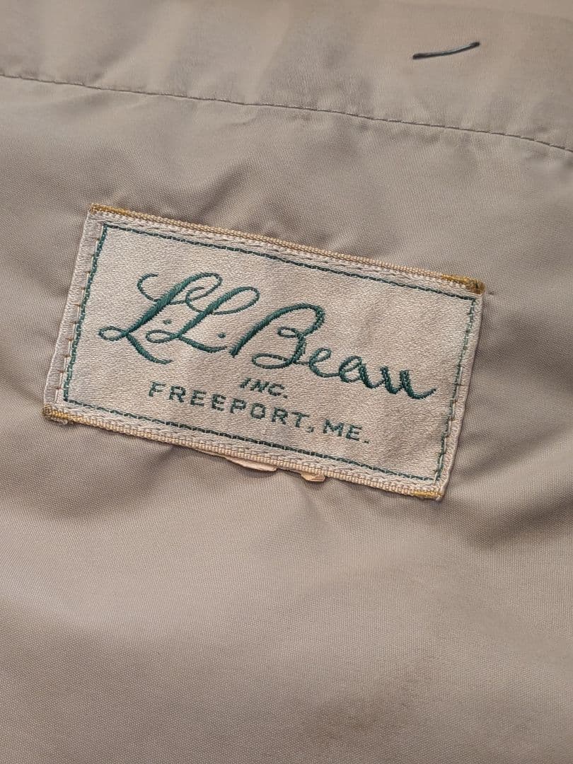 （稀少ショート丈）LLBean 60s 筆記体 エルエルビーン オリーブグリーン