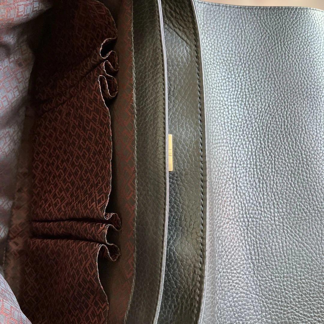 ブラックレザー ダンヒル　 ビジネスバッグ