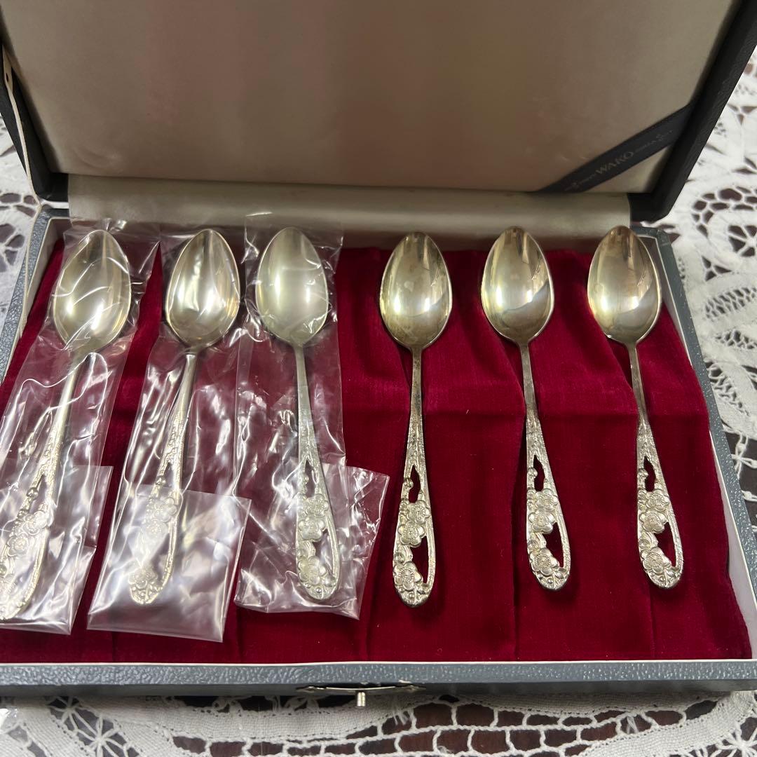 WAKO シルバー950 純銀スプーン 6本セット