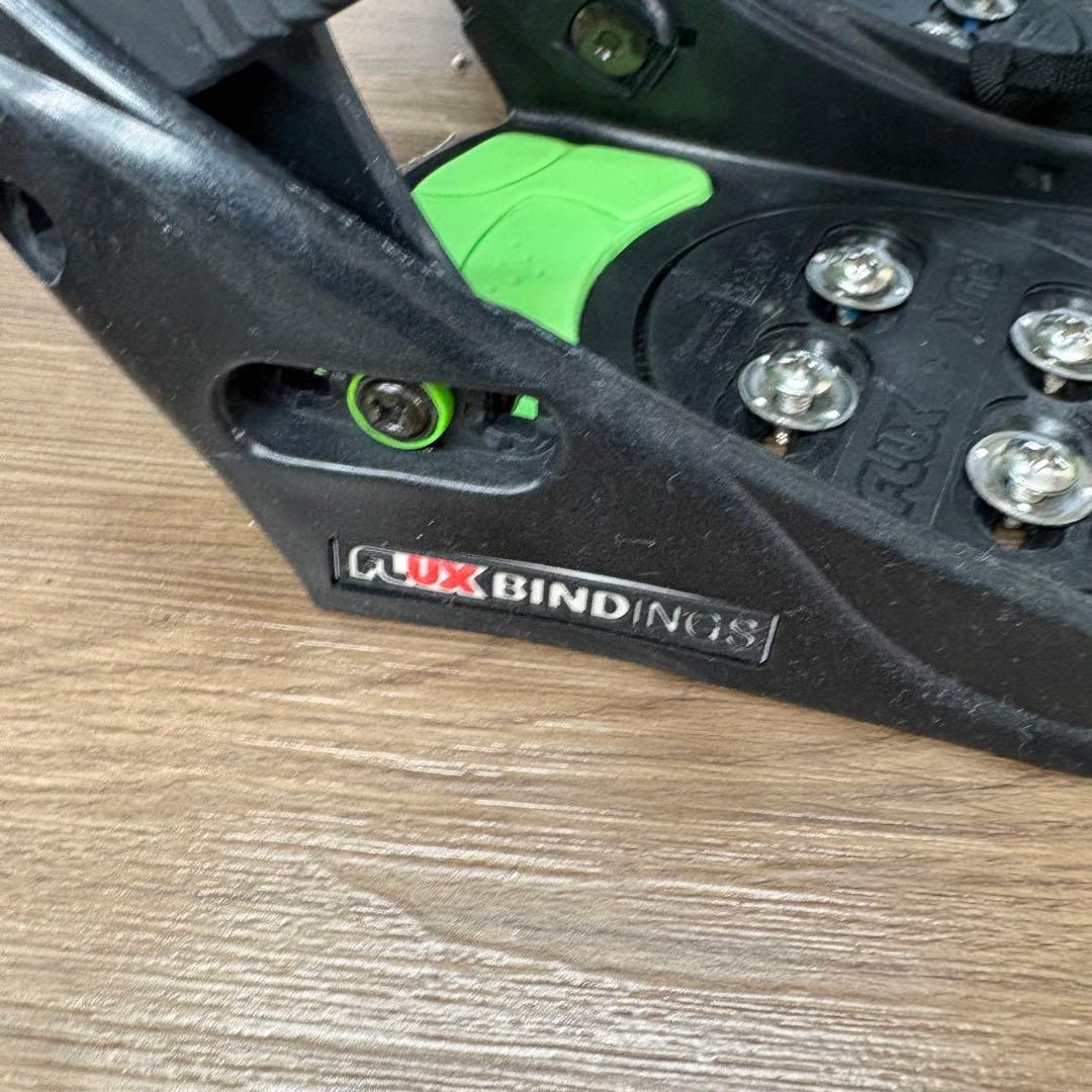 FLUX フラックス スノーボード ビンディング Lサイズ グリーン×ブラック