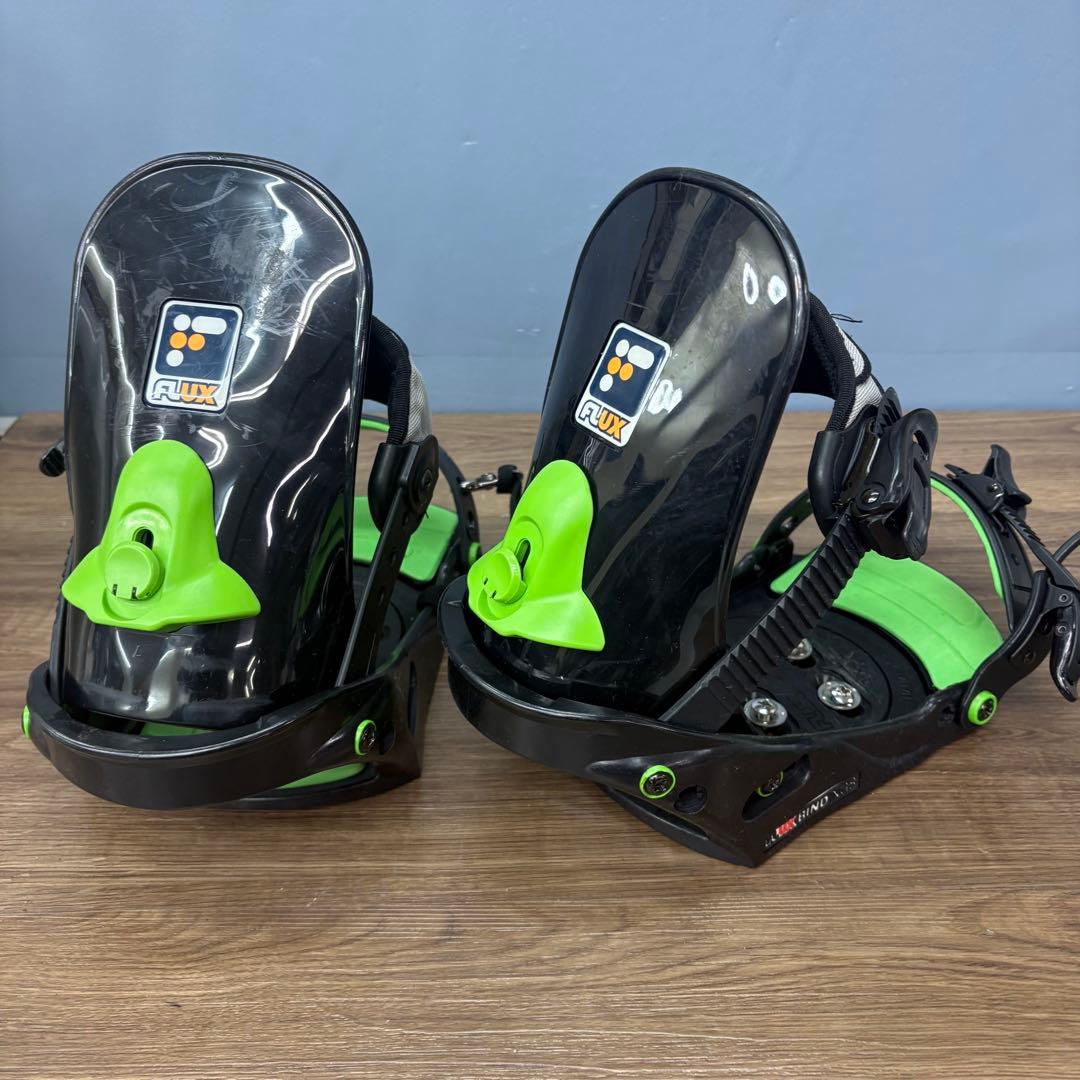 FLUX フラックス スノーボード ビンディング Lサイズ グリーン×ブラック
