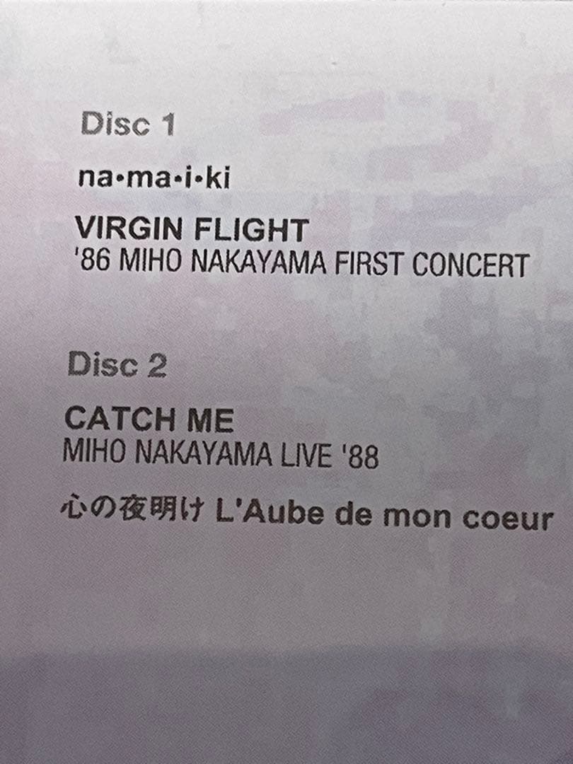 欠品あり 中山美穂　Miho Nakayama Complete DVD BOX