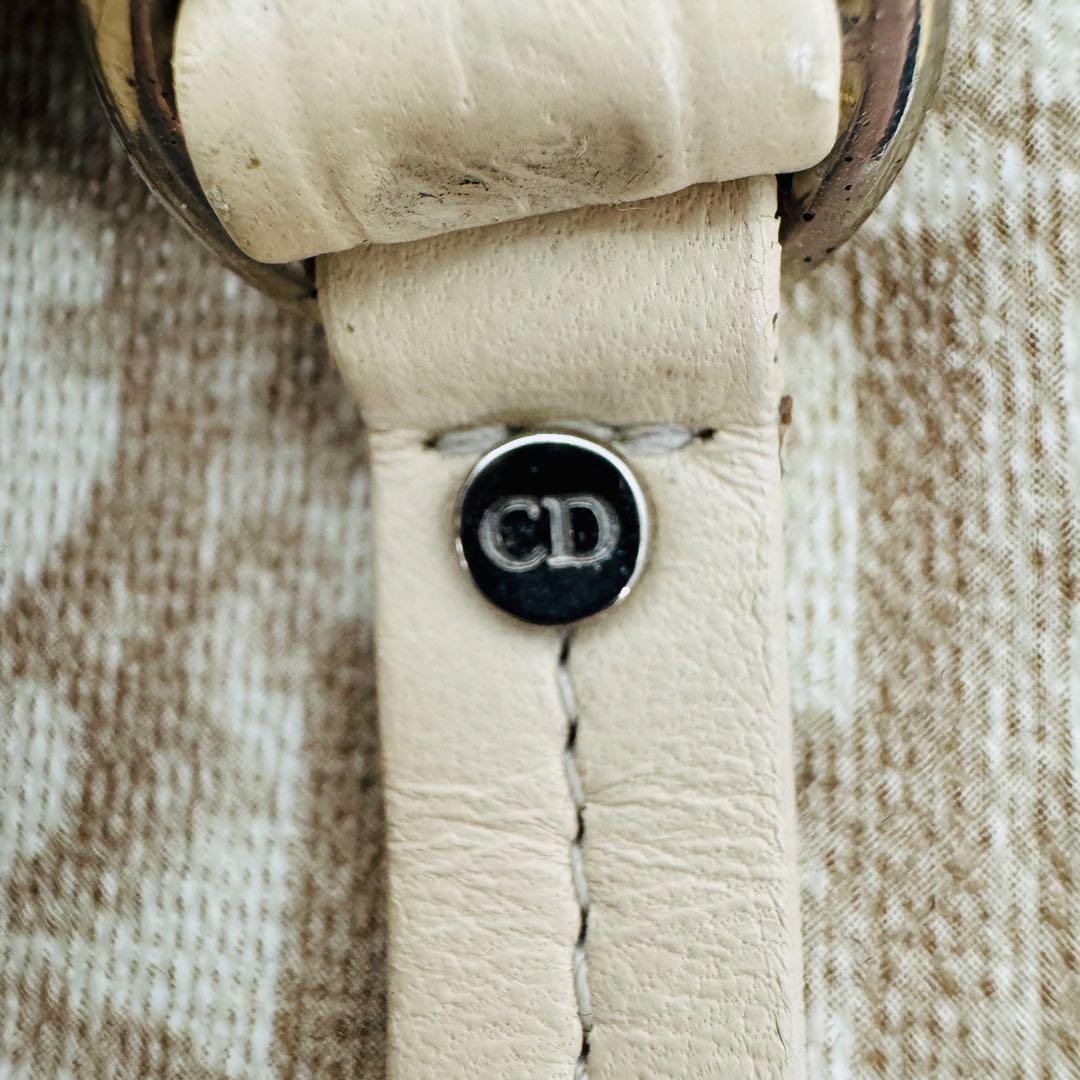 ✨Dior✨ディオール✨CD✨トロッター柄✨ベージュ✨リボン✨ハンドバッグ✨