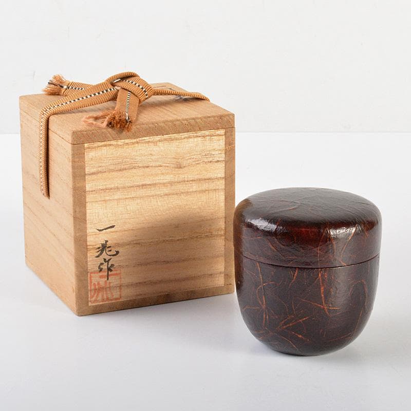 miyoppi　茶道具　輪島塗　一后一兆作　一閑中棗　共箱　V　6219