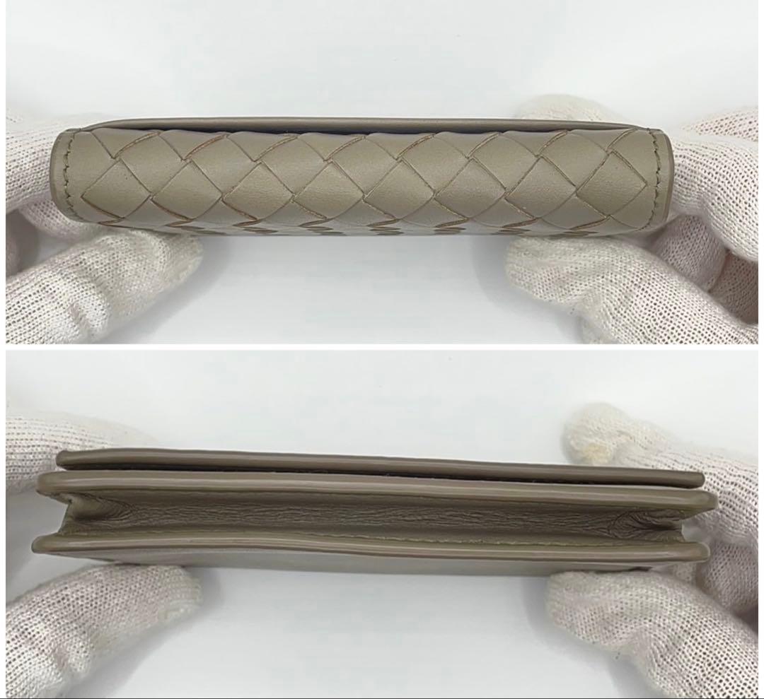 良品◇ボッテガヴェネタ カードケース 名刺入れ ベージュ イントレチャート