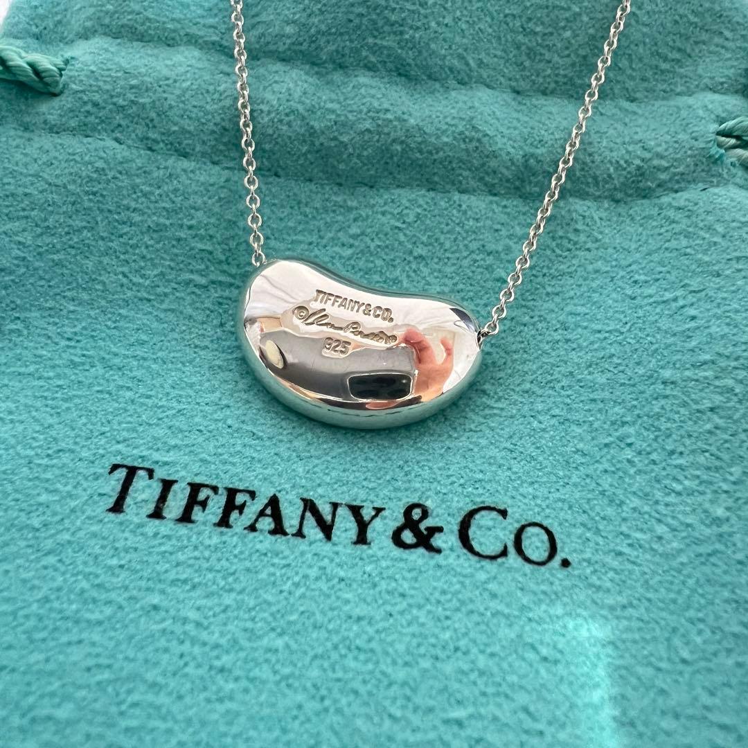 美品✨ティファニー✨TIFFANY✨ビーン ネックレス✨SV925【おまけ付き】