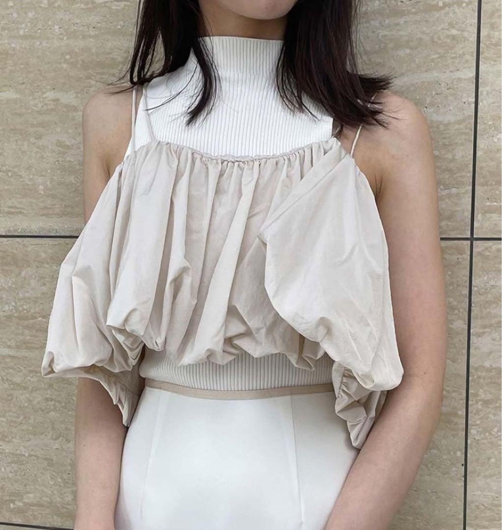 [スナイデル] バルーンキャミ×ノースリニットプルオーバー SWNT242041