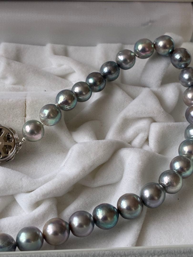 あこや真珠ナチュラルグレーネックレス
