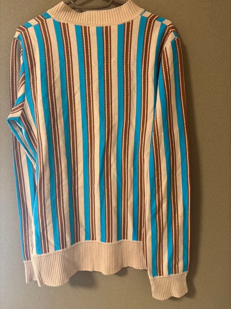 DRIES VAN NOTEN ストライプ Vネック ニット セーター M