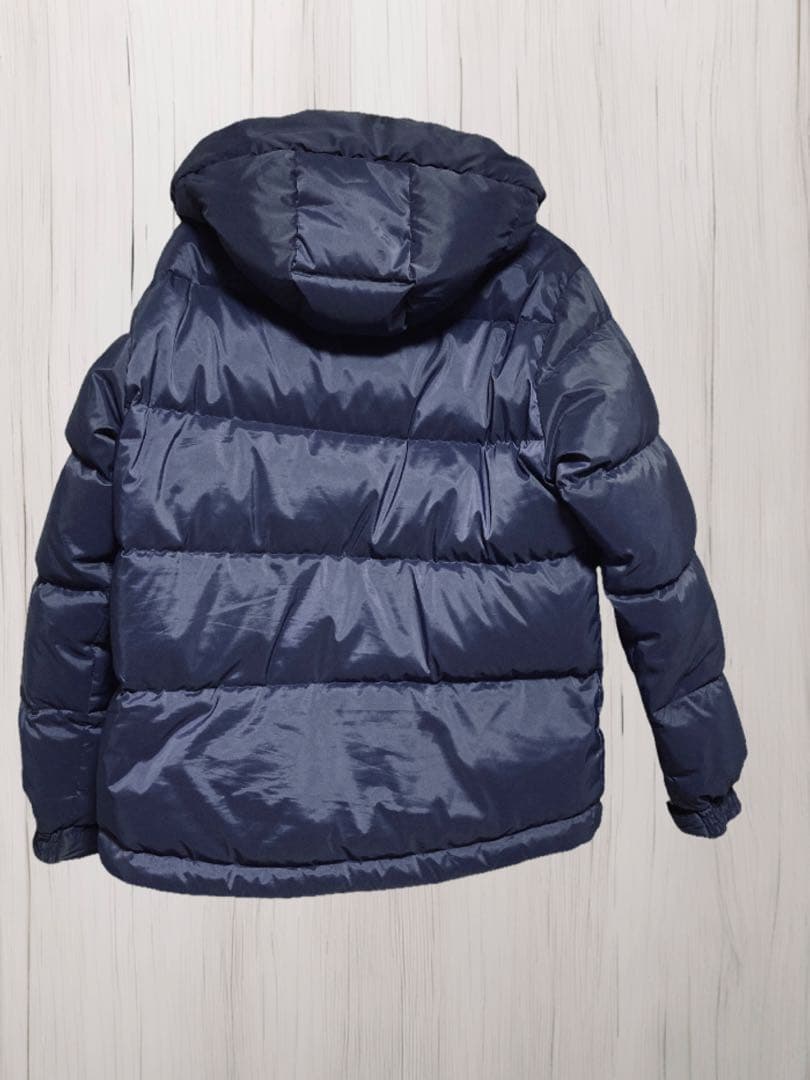 BEAUTY & YOUTH フード付きダウンジャケット ネイビー