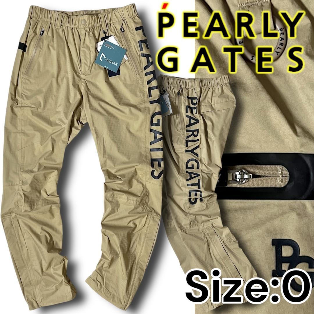 0 パーリーゲイツ AQUAX 撥水 防水 ビッグロゴ レインパンツ 040