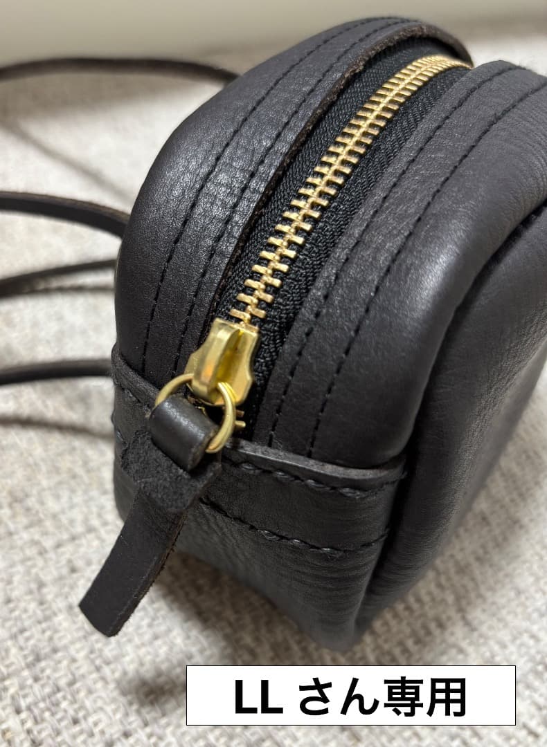 LLさん専用 ヌメ革ハンドルライザーバッグ BLUCK