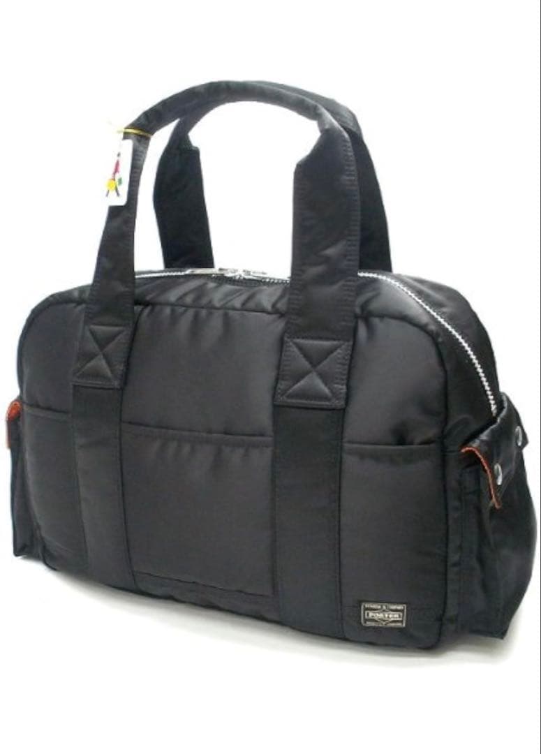 PORTER ブラックナイロンボストンバッグ